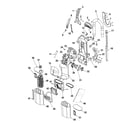 Hoover U8140-900 motor, turbinehandtool, handle diagram