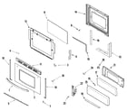 Crosley CG31600ADB door/drawer (series 14) diagram