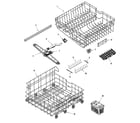 Maytag MDB7750AWB rail & rack assembly diagram