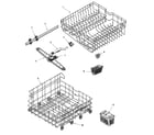 Admiral DWD1500AWW track & rack assembly diagram
