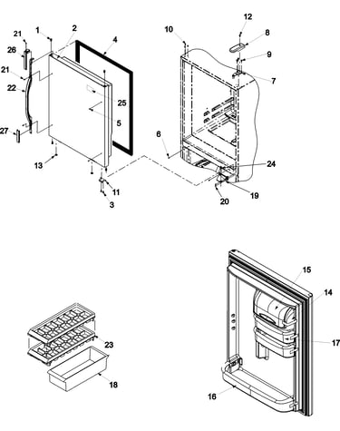 Refrigerator door