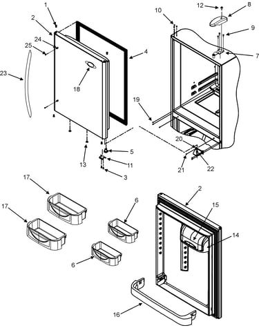 Refrigerator door