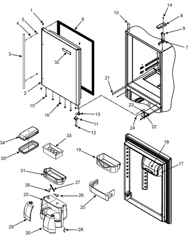 Refrigerator door