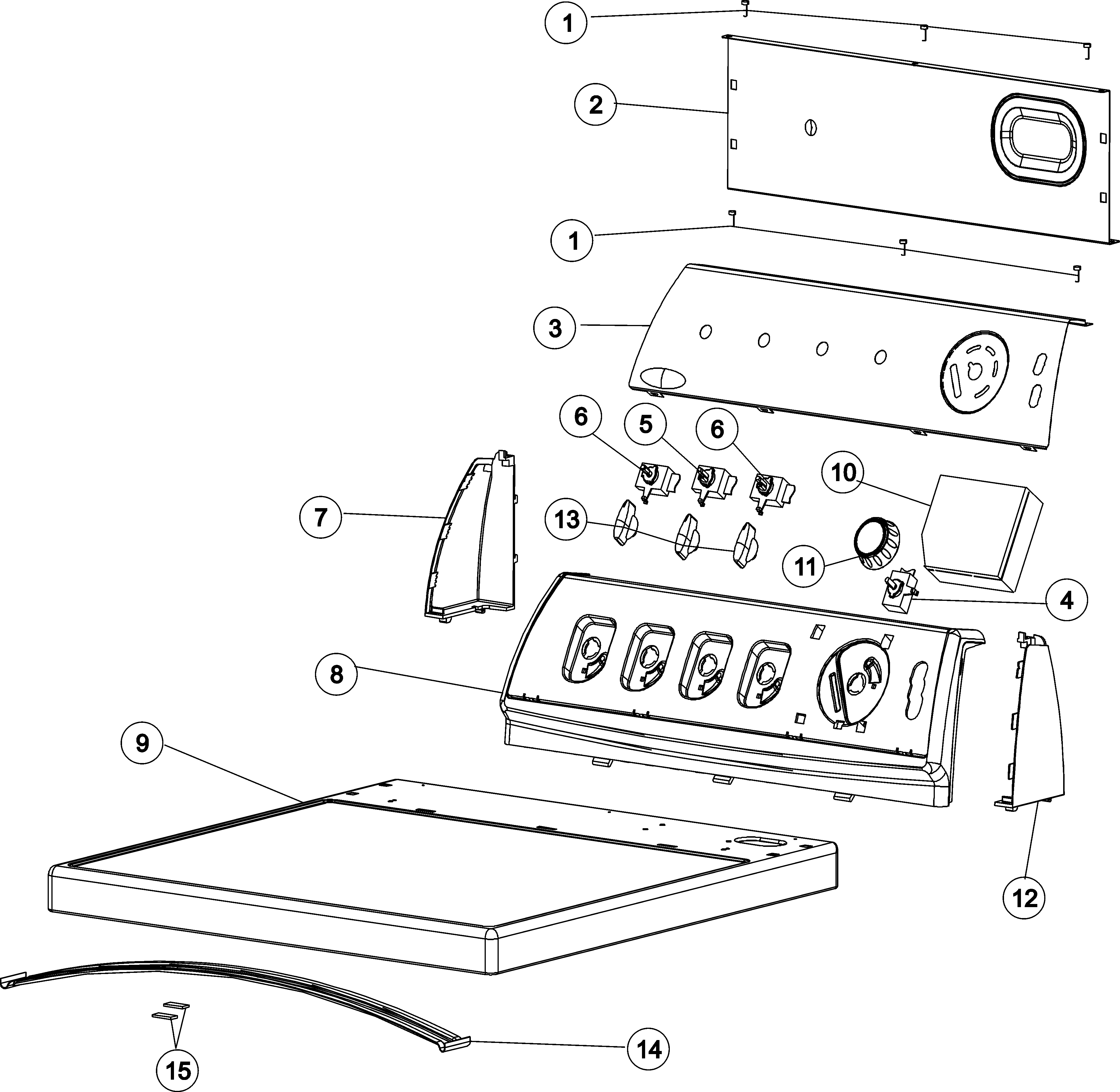 Control panel & top