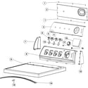 Maytag MDE4806AZW control panel & top diagram