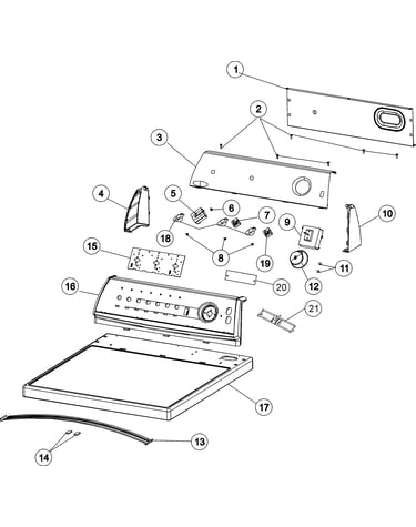 Control panel & top