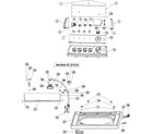 Maytag MAVT546EWW control panel & top diagram