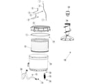 Amana NAV8805EWW inner - outer tub diagram