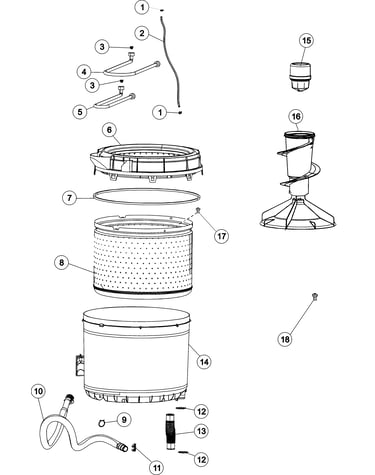 Inner - outer tub
