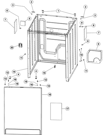 Cabinet & front panel