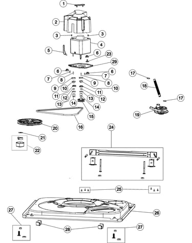 Base & motor