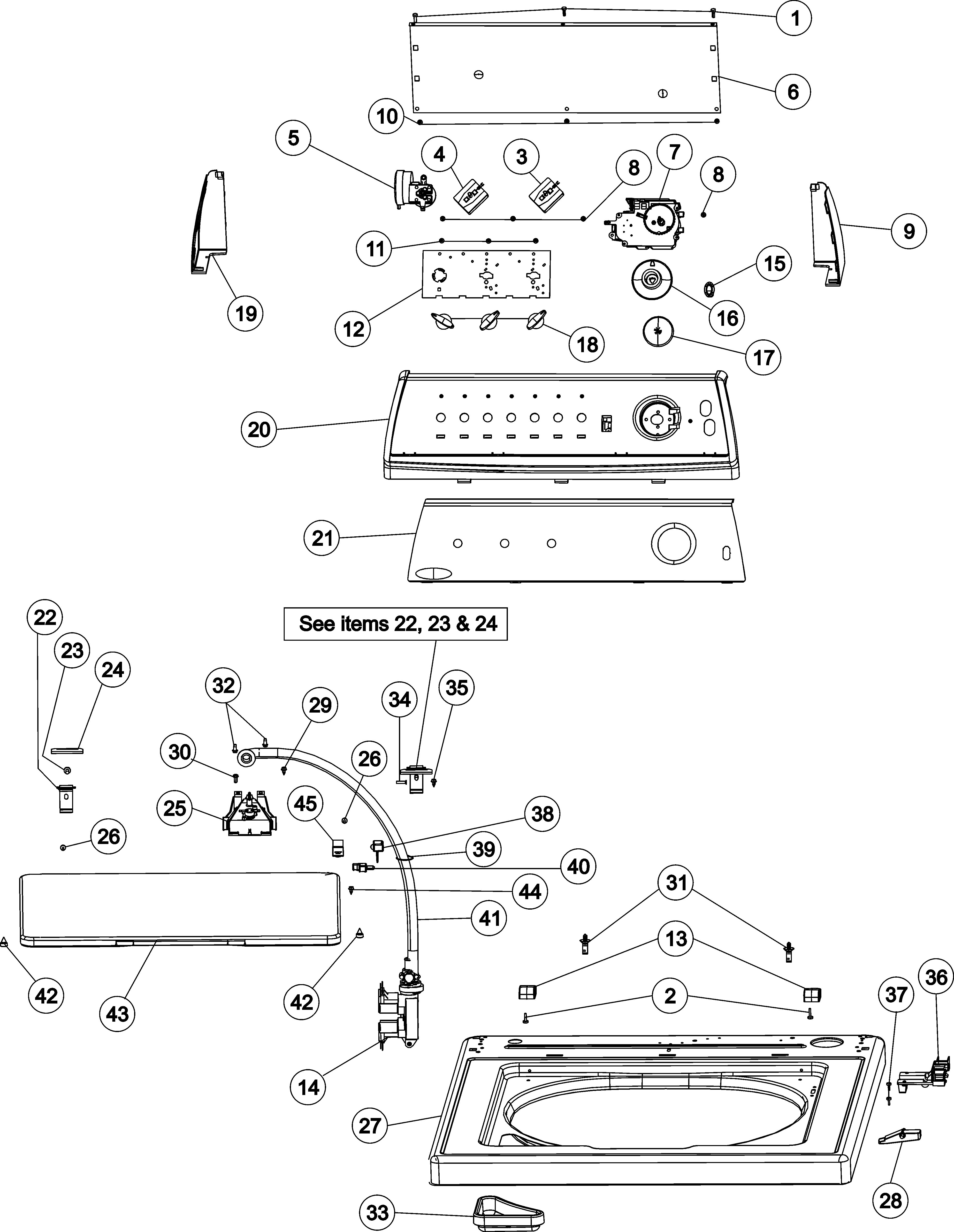 CONTROL PANEL & TOP