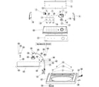 Maytag MAV275SAWW control panel & top diagram