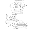 Maytag PAV2755AAW control panel & top diagram