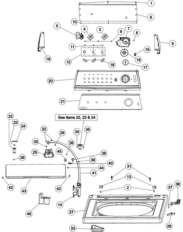 Control panel & top