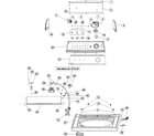 Maytag PAV3855AAW control panel & top diagram
