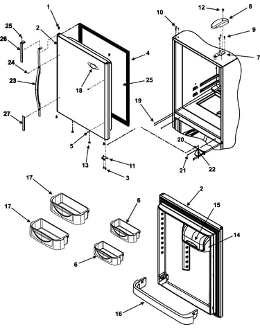 Refrigerator door