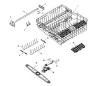 Maytag MDBCUBEAWX rack assembly (upr) diagram