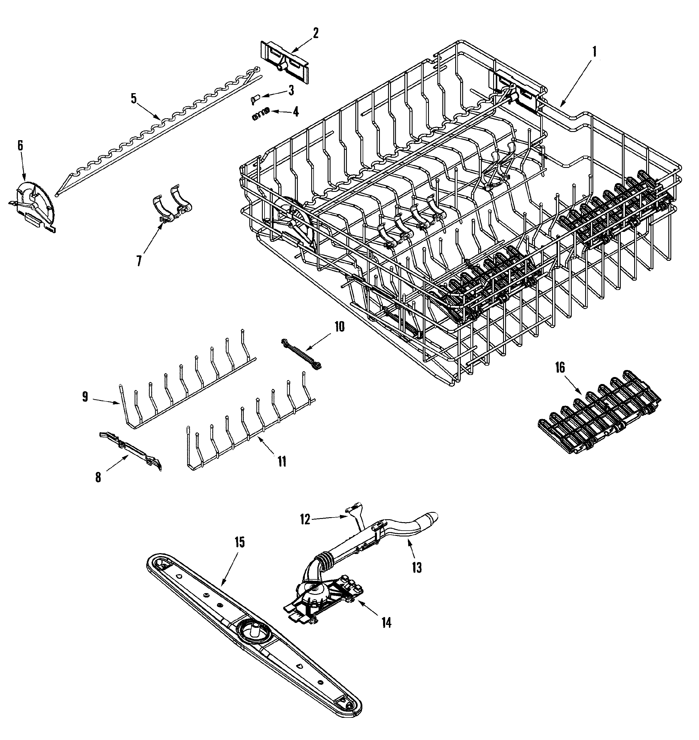 Rack assembly (upr)