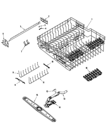 Rack assembly (upr)