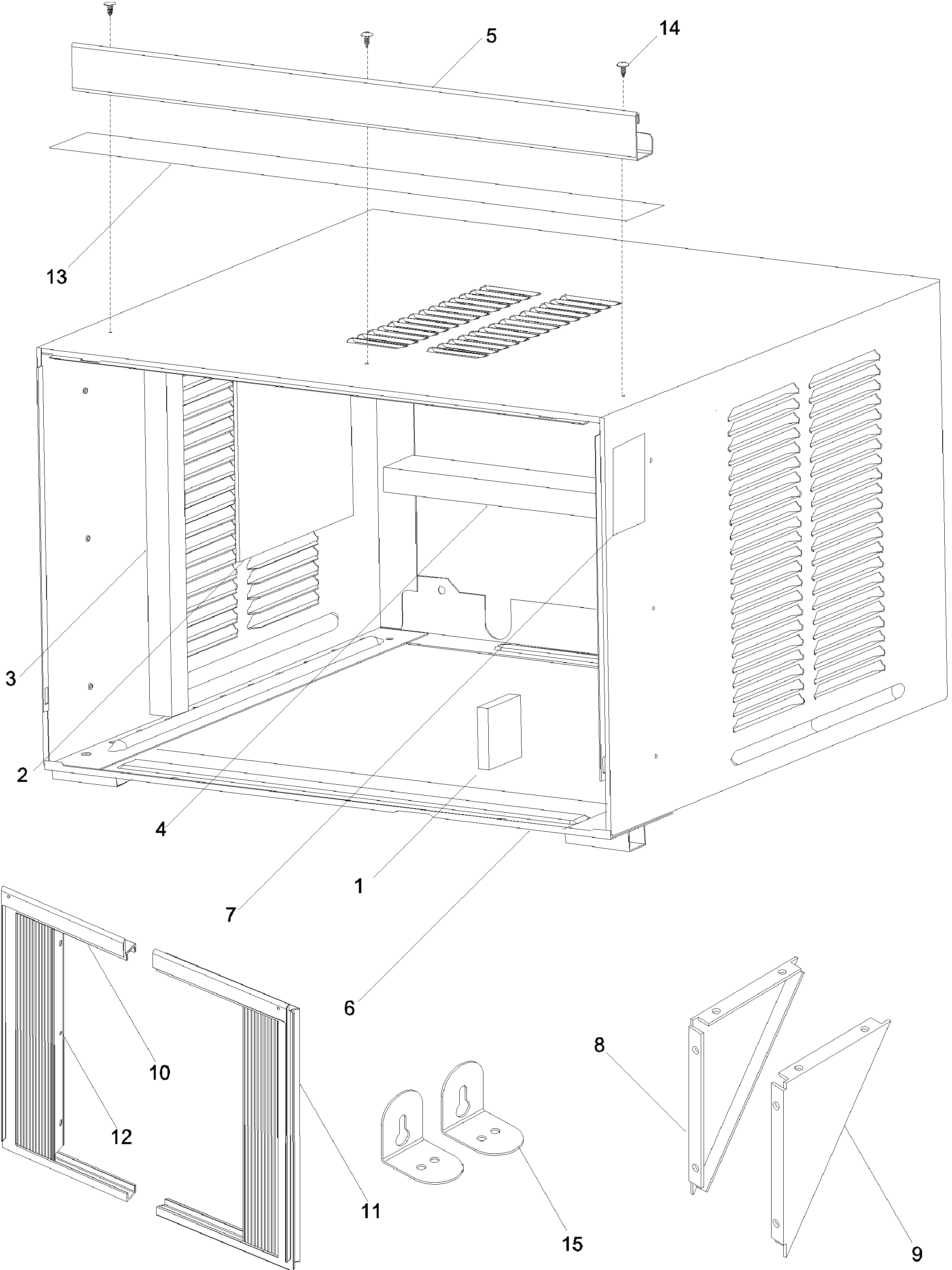 Outer case assembly