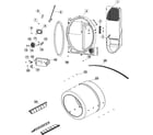 Maytag MCE8000AYW cylinder, heater & bulkhead diagram