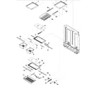Amana ABB2227DEB refrigerator shelving diagram