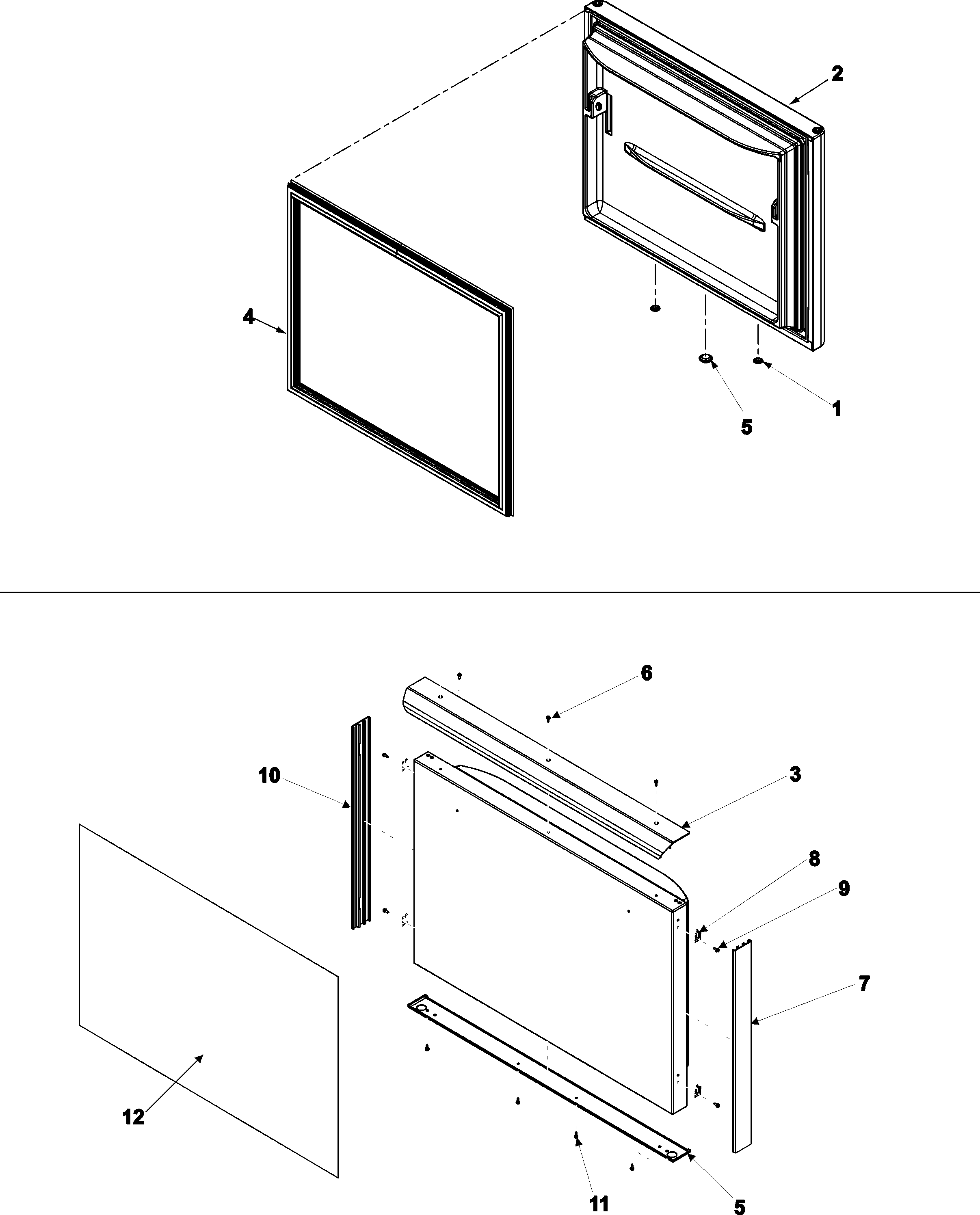 Freezer door