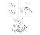 Amana ABC2037DTS refrigerator shelving diagram