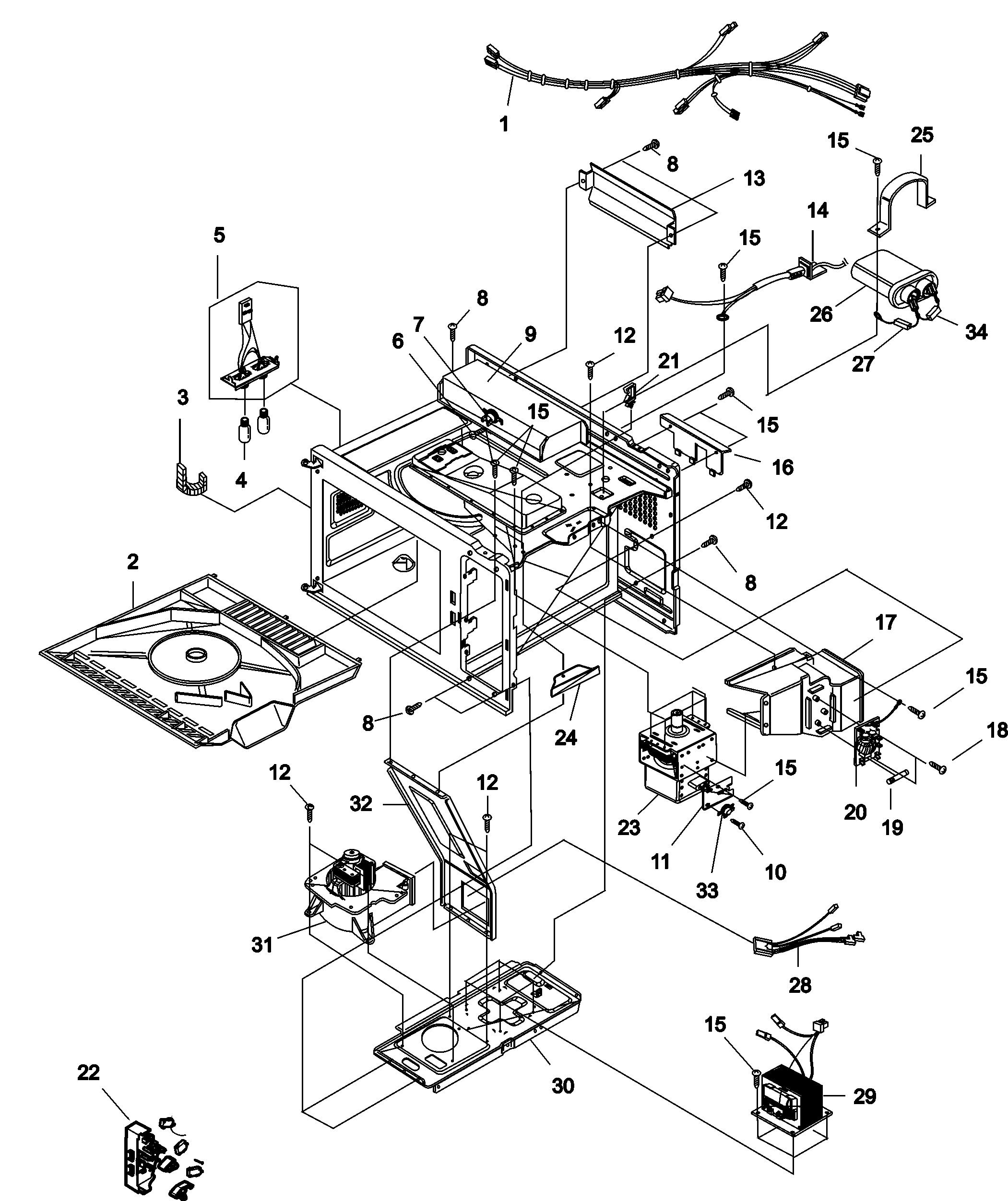 Electrical, grease shield, ducts,