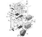 Maytag RSD2200DAM freezer compartment diagram