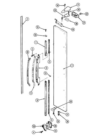 Freezer outer door