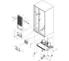 Amana ASD2627KEW evaporator assy and rollers diagram