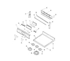 Samsung RESF3330DW control panel/top assembly diagram