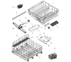 Samsung DB5710DT rail & rack assembly diagram
