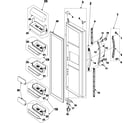 Samsung RS2555SW/XAA refrigerator door diagram
