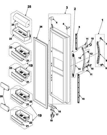 Refrigerator door