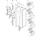Samsung RS2555BB/XAA freezer door diagram