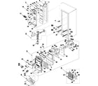 Samsung RS2555BB/XAA refrigerator compartment diagram
