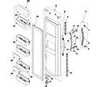 Samsung RS2533BB/XAA refrigerator door diagram