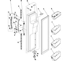 Samsung RS2533BB/XAA freezer door diagram