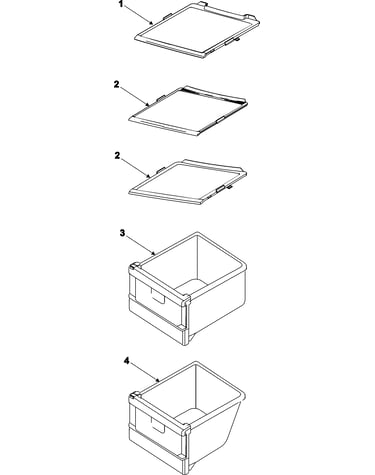 Freezer shelves