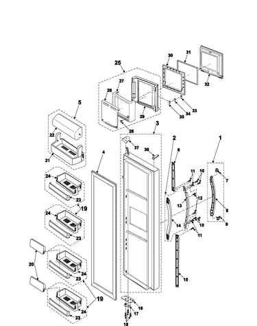 Refrigerator door