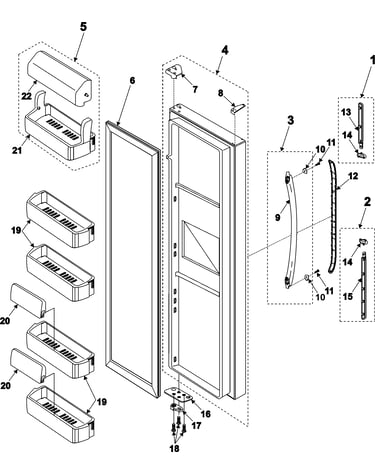 Refrigerator door