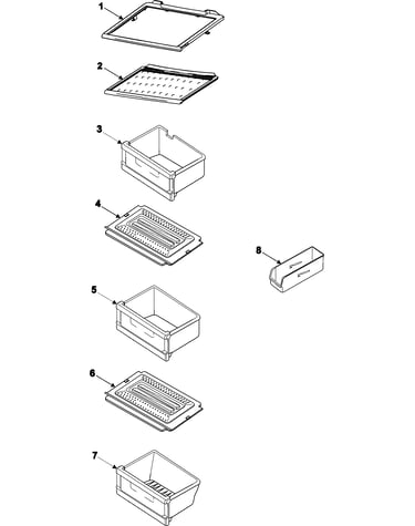 Refrigerator shelves