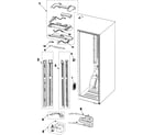 Samsung RS2624WW/XAA refrigerator compartment diagram