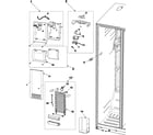 Samsung RS2624WW/XAA freezer compartment diagram