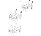 Samsung RB1855VQ/XAA freezer shelves diagram
