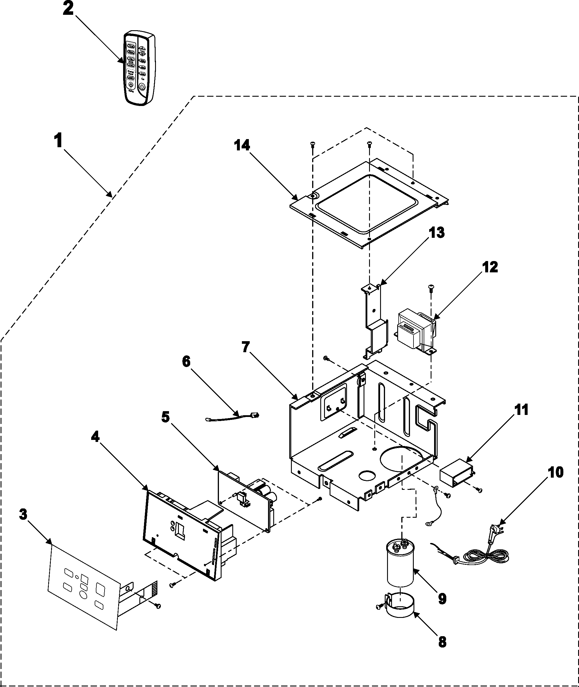 CONTROL ASSEMBLY-AW0693L AW0893L AW0893P