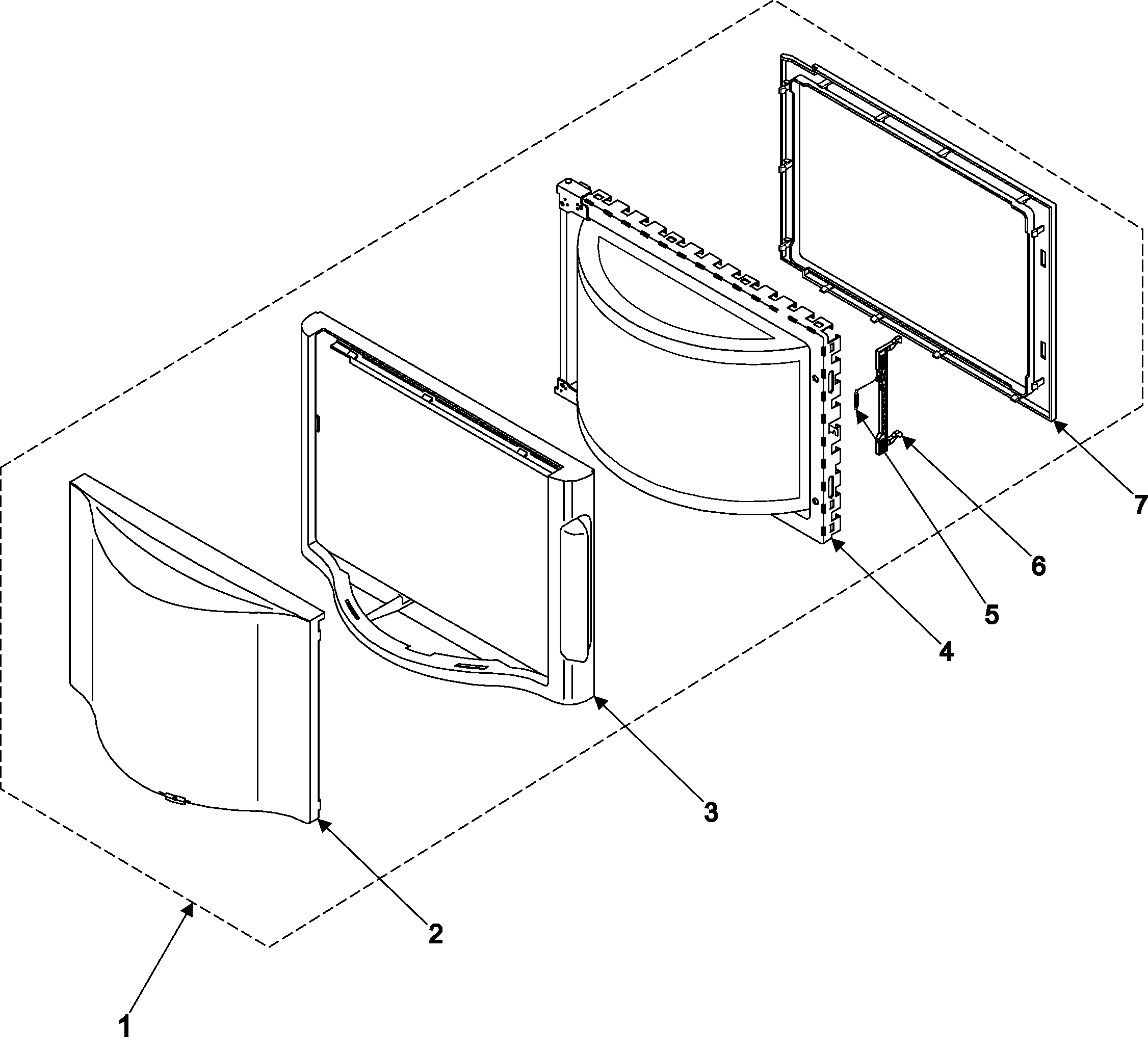 Control panel/door assembly